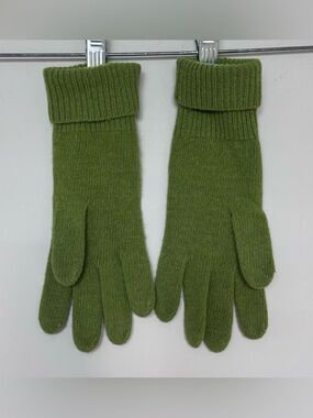 Olive Green Knit Gloves - Men's Winter Gloves